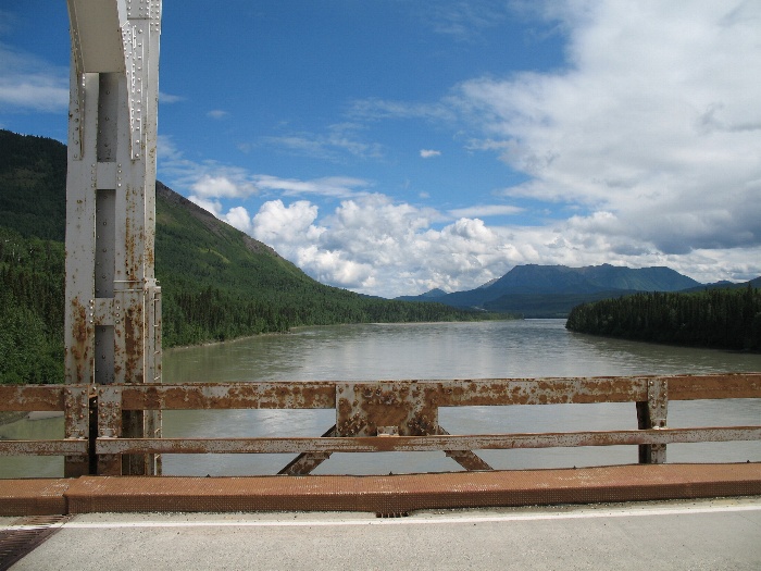 A view from the bridge next to where we saw the horses
