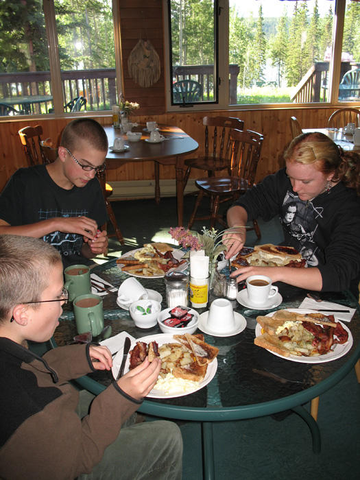 Breakfast at Dawson Peaks