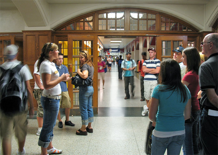 The guided tour also took us inside Purdue