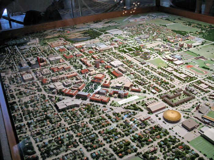 A model of West Lafayette and Purdue University