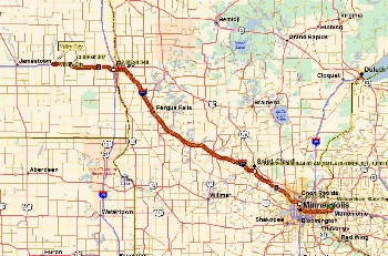 Hudson to Valley City