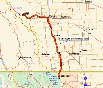 Glacier NP to Banff NP