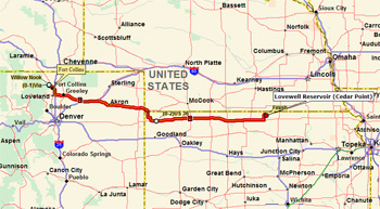 Fort Collins CO to Lovewell Reservoir KS