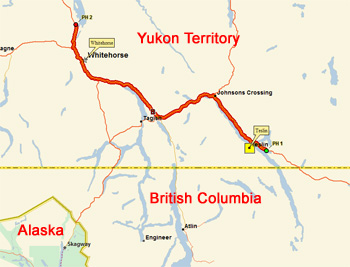 Teslin to Whitehorse