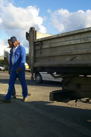 The truck that hit Per's car