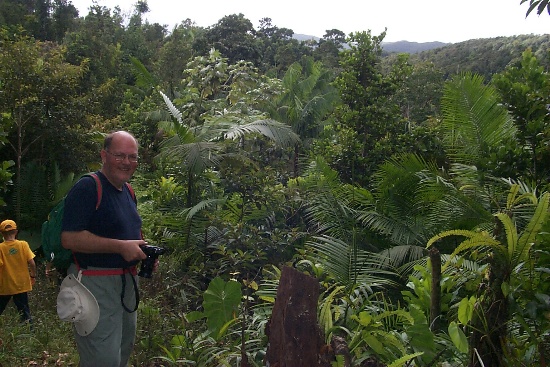 Dad at a clearing along the trail