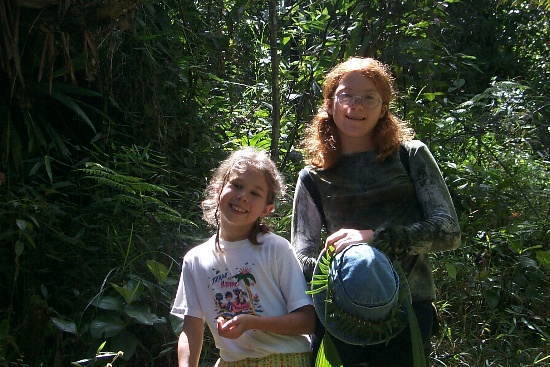 Morgane and Isabella posing just before we broke up