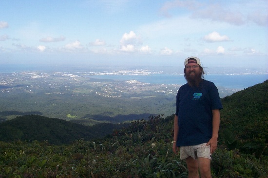 A spectacular view of Point-a-Pitre from the trail