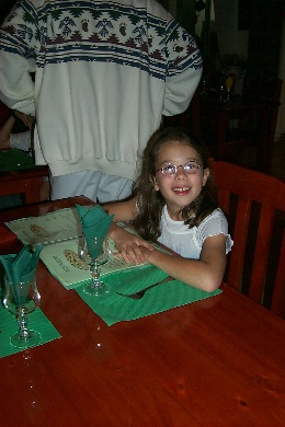 Morgane is ready for dinner