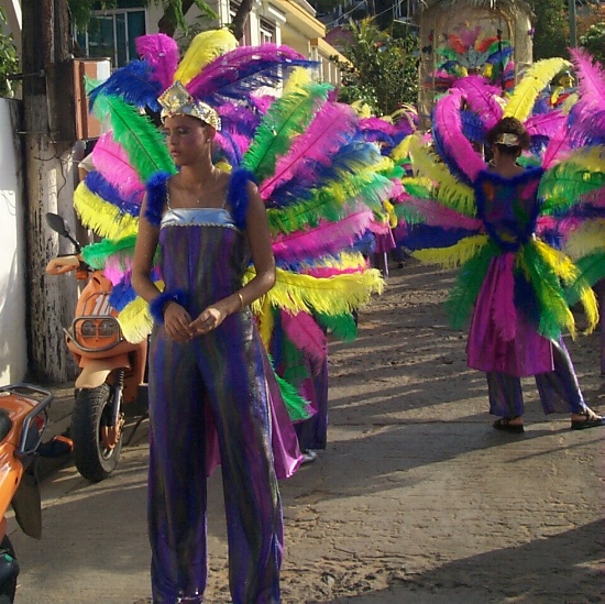 Dressed for Carneval on Les Saintes