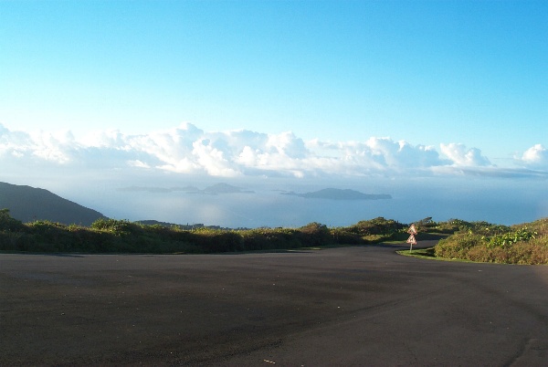 A view of Les Saintes from La Soufriere