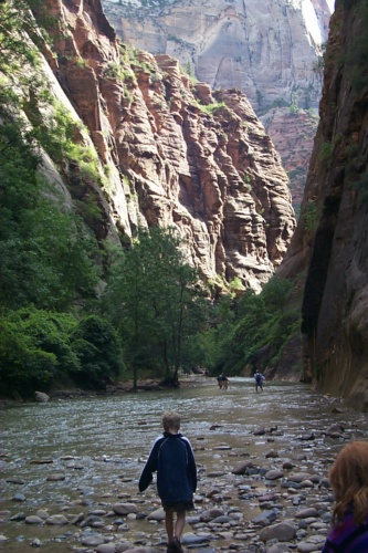 End of the riverbed hike