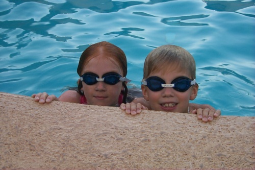 Taking a swim